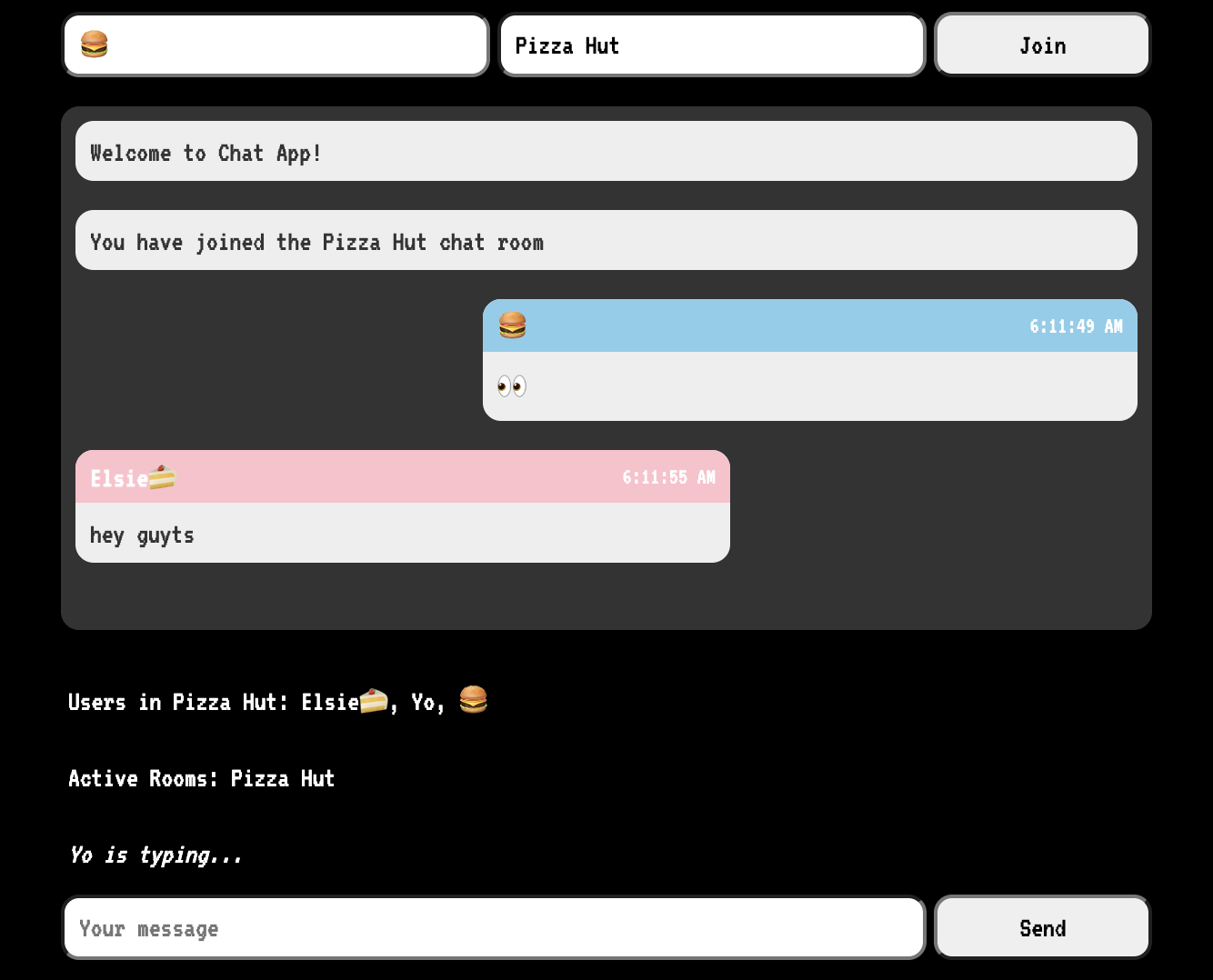 Wuni-Chat Server interface
